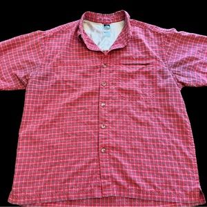 The North Face Men’s Large Short Sleeve Button Down Shirt Modal/Polyester